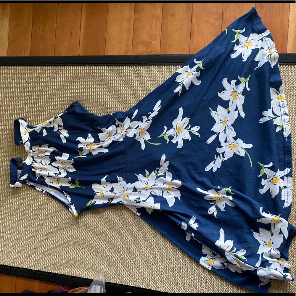 Ouges Floral Halter Neck Casual Sundress